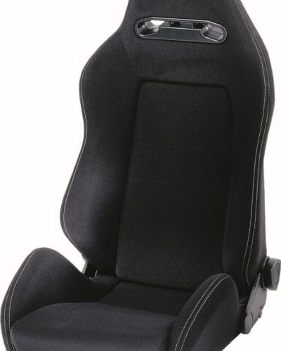 RECARO SPEED LI/RE Velour schwarz Ziernaht und Logo in silber