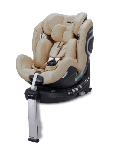 RECARO XENON 1 Stoff Ellegant Beige, Reboarder Kindersitz mitwachsend von Geburt bis ca 7 Jahren (40 - 125 cm)