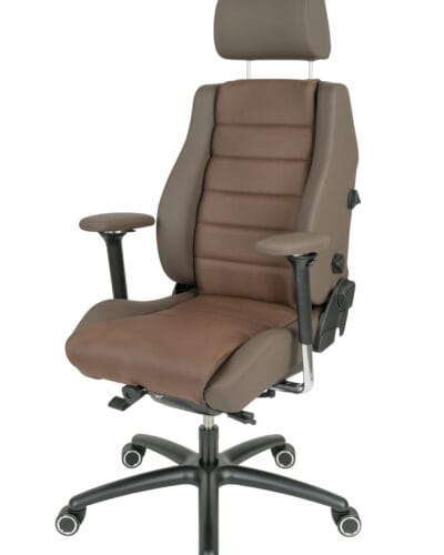 Bürostuhl Modesto Office Line KL/Stoff braun mit 4D Armlehnen